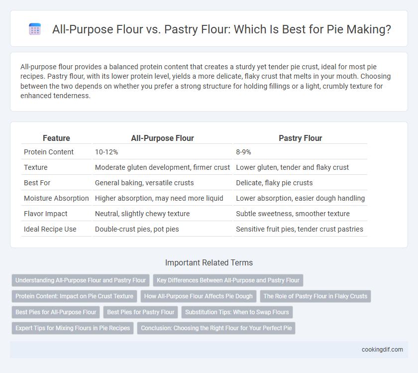 All-Purpose Flour vs. Pastry Flour: Which Is Best for Pie Making?