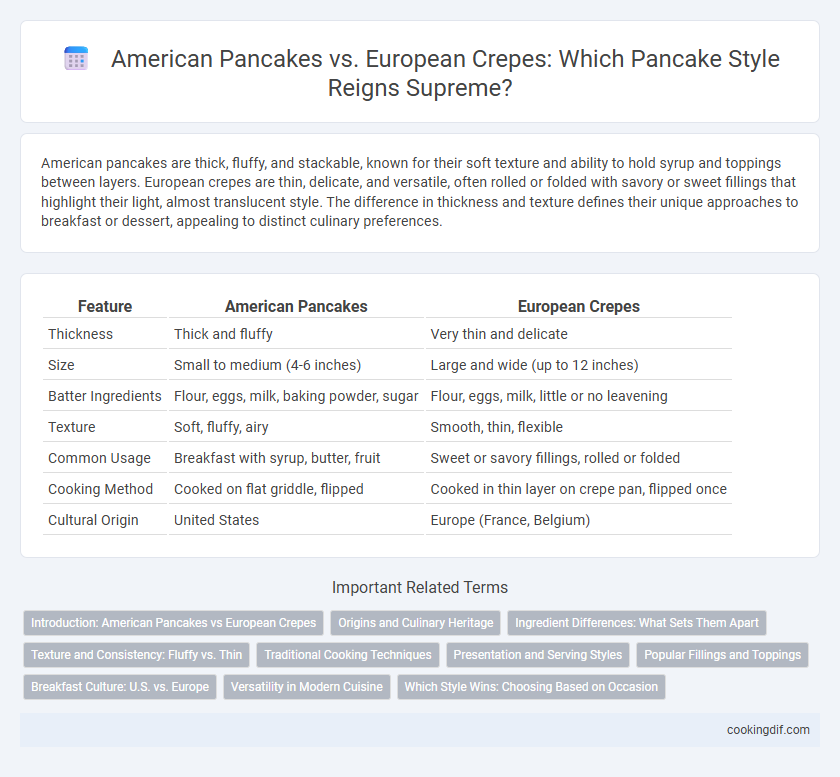 American Pancakes vs. European Crepes: Which Pancake Style Reigns Supreme?