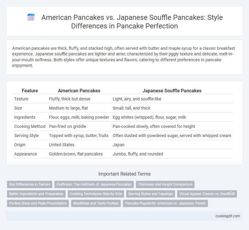 American Pancakes vs. Japanese Souffle Pancakes: Style Differences in Pancake Perfection