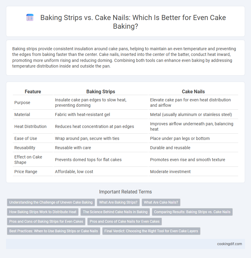 Baking Strips vs. Cake Nails: Which Is Better for Even Cake Baking?