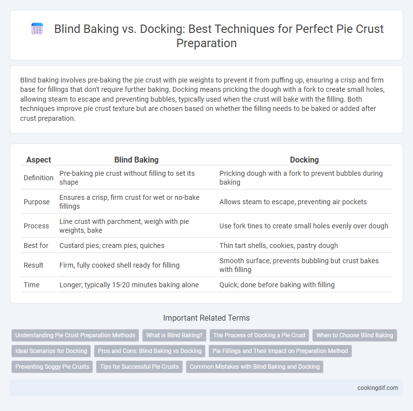 Blind Baking vs. Docking: Best Techniques for Perfect Pie Crust Preparation