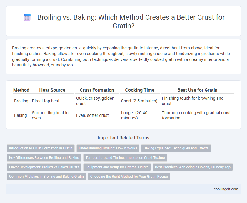 Broiling vs. Baking: Which Method Creates a Better Crust for Gratin?