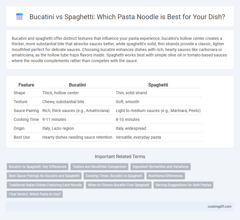 Bucatini vs Spaghetti: Which Pasta Noodle is Best for Your Dish?