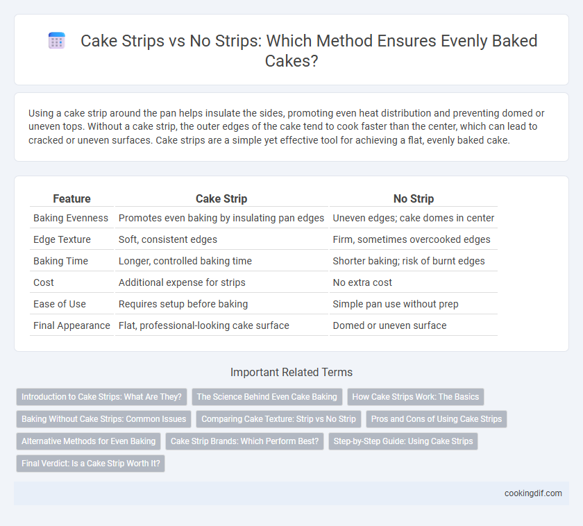 Cake Strips vs No Strips: Which Method Ensures Evenly Baked Cakes?