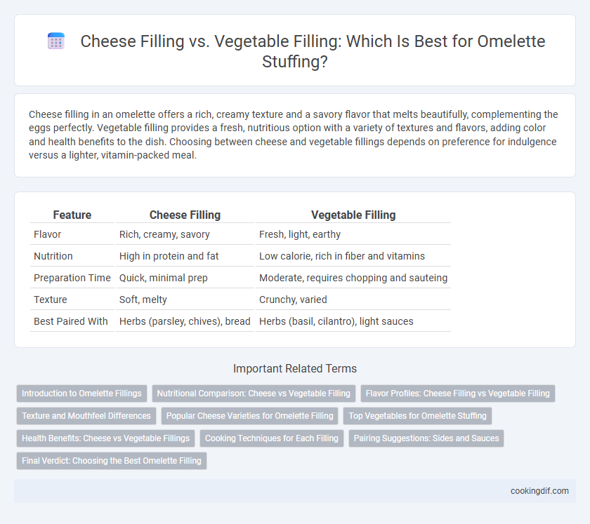Cheese Filling vs. Vegetable Filling: Which Is Best for Omelette Stuffing?