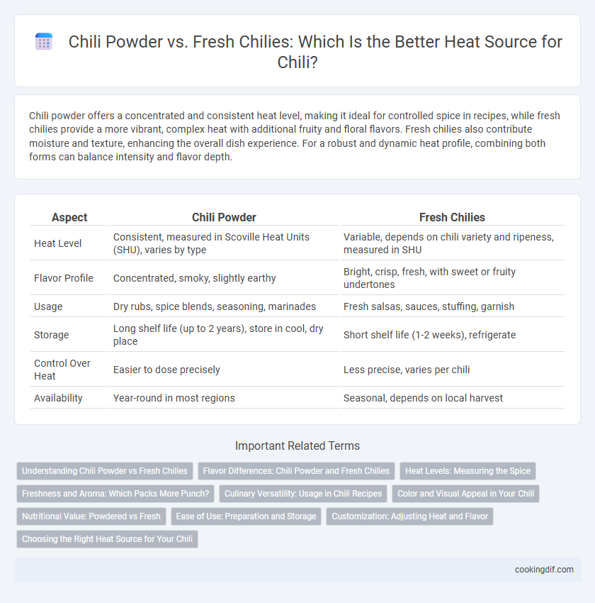 Chili Powder vs. Fresh Chilies: Which Is the Better Heat Source for Chili?