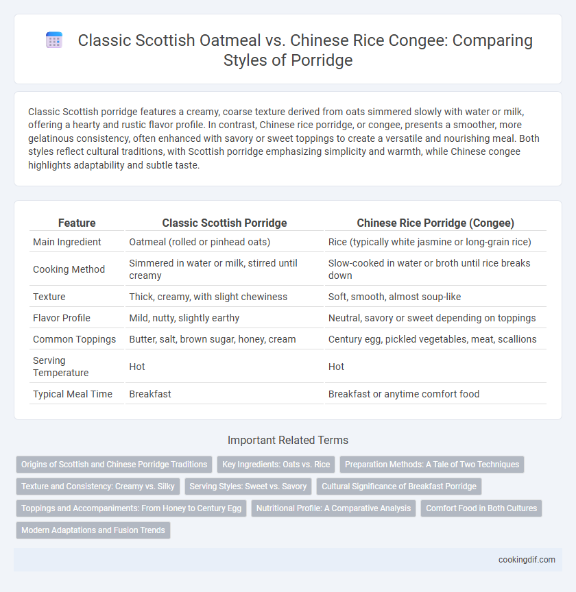 Classic Scottish Oatmeal vs. Chinese Rice Congee: Comparing Styles of Porridge