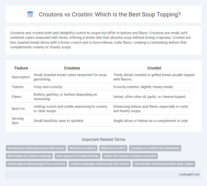 Croutons vs Crostini: Which Is the Best Soup Topping?