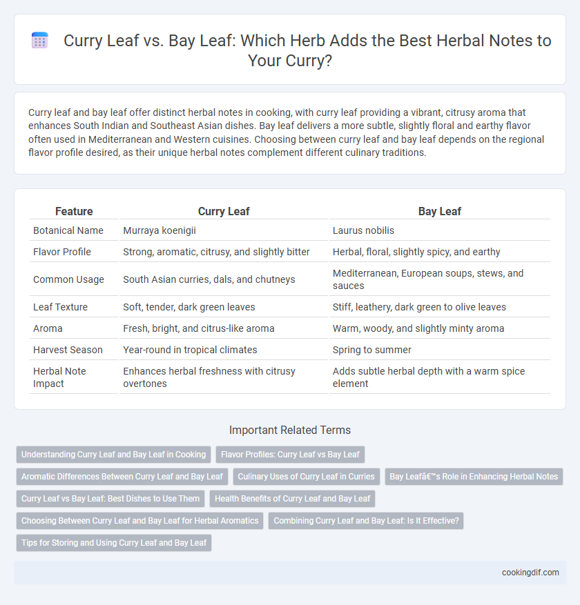 Curry Leaf vs. Bay Leaf: Which Herb Adds the Best Herbal Notes to Your Curry?