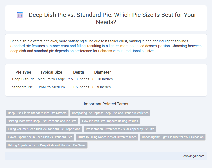 Deep-Dish Pie vs. Standard Pie: Which Pie Size Is Best for Your Needs?