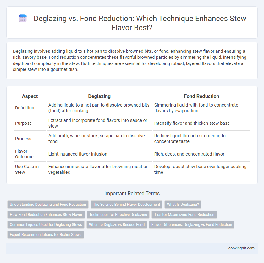 Deglazing vs. Fond Reduction: Which Technique Enhances Stew Flavor Best?