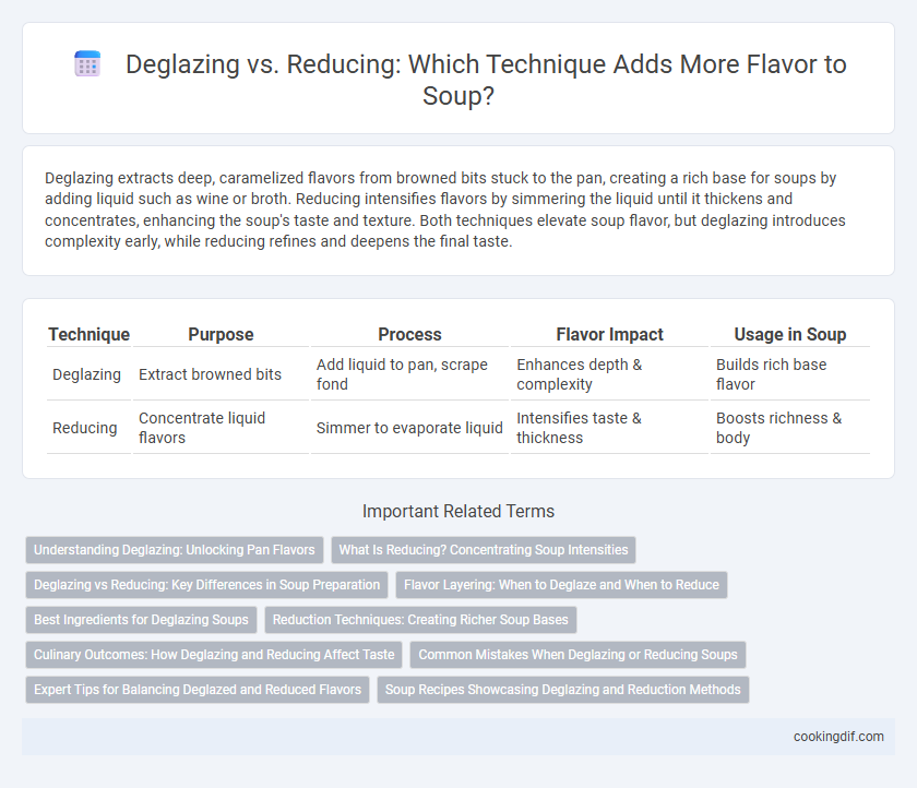 Deglazing vs. Reducing: Which Technique Adds More Flavor to Soup?
