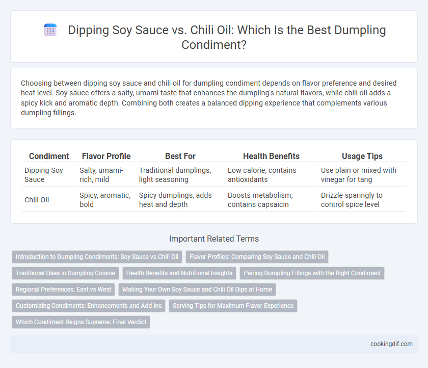 Dipping Soy Sauce vs. Chili Oil: Which Is the Best Dumpling Condiment?