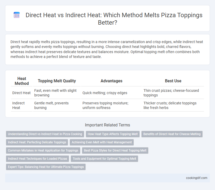 Direct Heat vs Indirect Heat: Which Method Melts Pizza Toppings Better?
