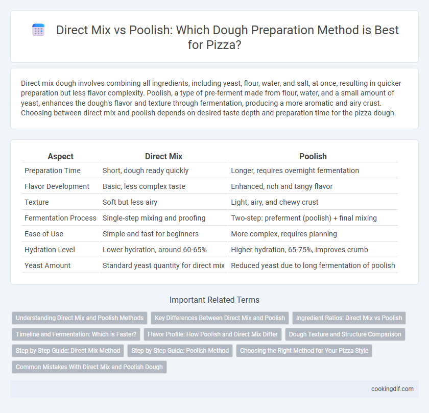 Direct Mix vs Poolish: Which Dough Preparation Method is Best for Pizza?