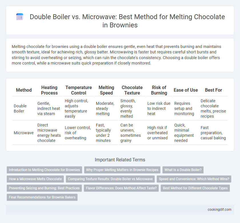 Double Boiler vs. Microwave: Best Method for Melting Chocolate in Brownies
