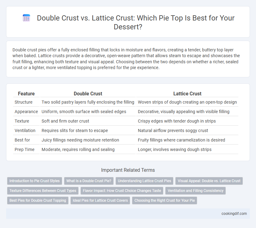Double Crust vs. Lattice Crust: Which Pie Top Is Best for Your Dessert?