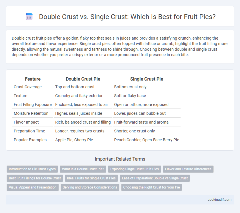 Double Crust vs. Single Crust: Which Is Best for Fruit Pies?