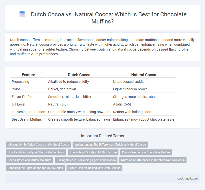 Dutch Cocoa vs. Natural Cocoa: Which Is Best for Chocolate Muffins?
