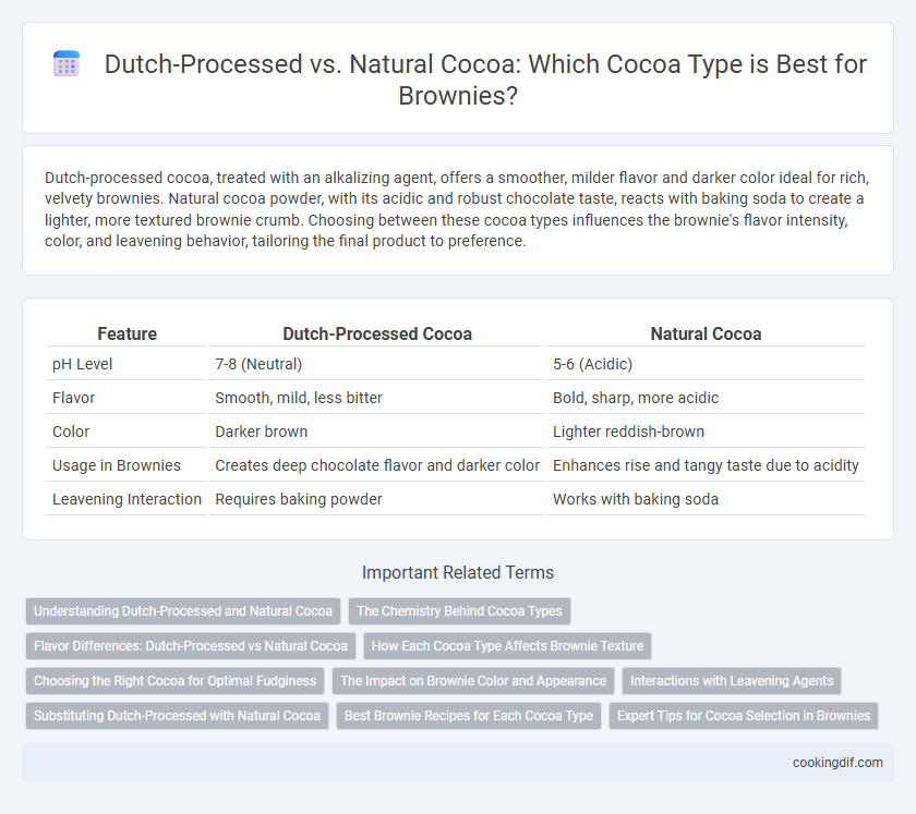 Dutch-Processed vs. Natural Cocoa: Which Cocoa Type is Best for Brownies?