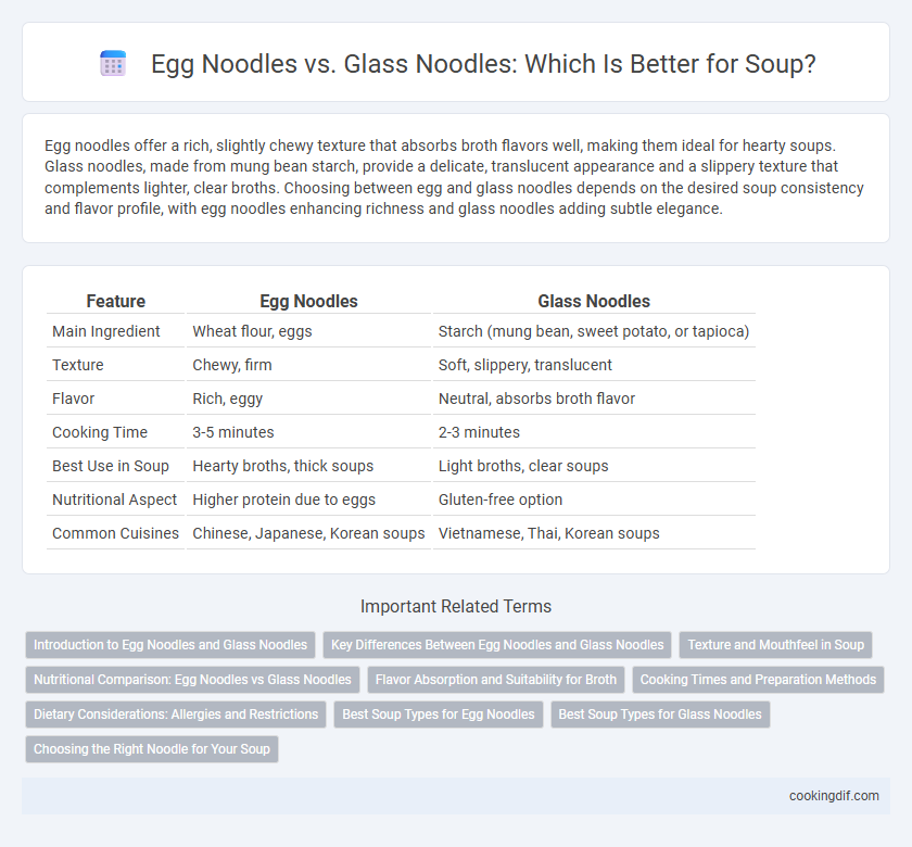 Egg Noodles vs. Glass Noodles: Which Is Better for Soup?