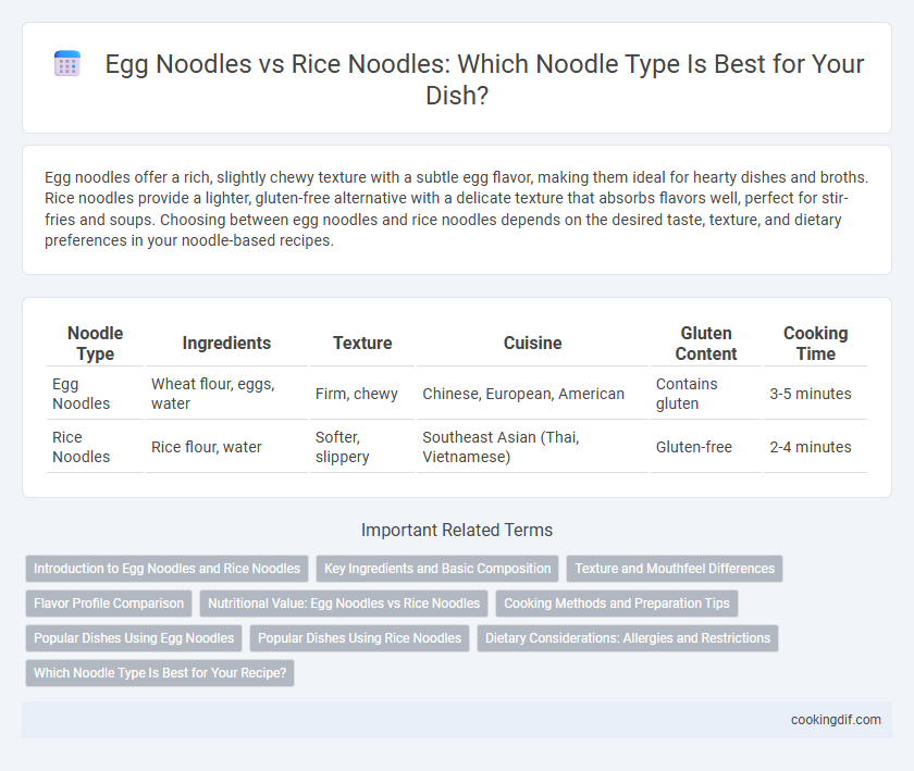 Egg Noodles vs Rice Noodles: Which Noodle Type Is Best for Your Dish?