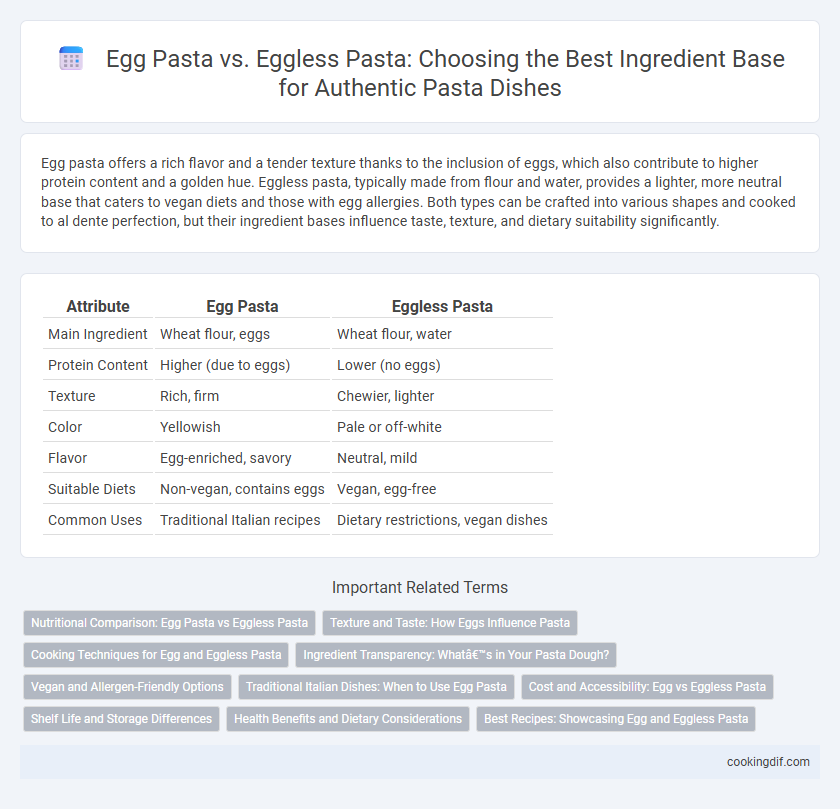 Egg Pasta vs. Eggless Pasta: Choosing the Best Ingredient Base for Authentic Pasta Dishes