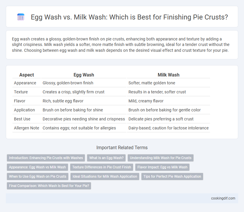 Egg Wash vs. Milk Wash: Which is Best for Finishing Pie Crusts?