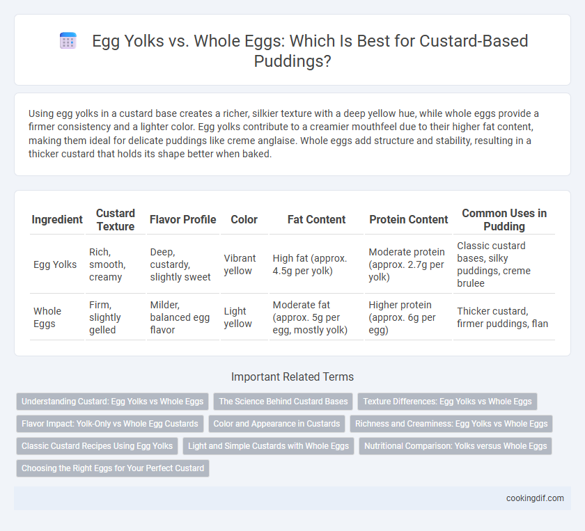 Egg Yolks vs. Whole Eggs: Which Is Best for Custard-Based Puddings?