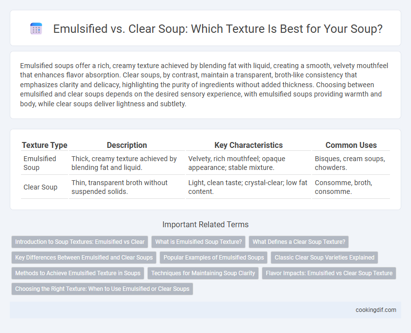 Emulsified vs. Clear Soup: Which Texture Is Best for Your Soup?