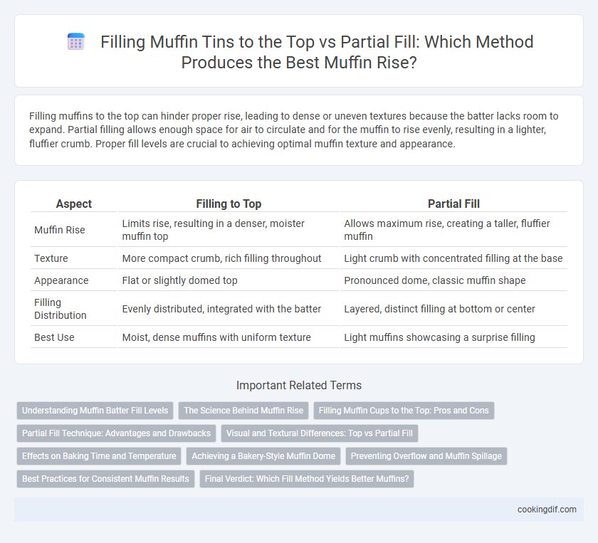 Filling Muffin Tins to the Top vs Partial Fill: Which Method Produces the Best Muffin Rise?