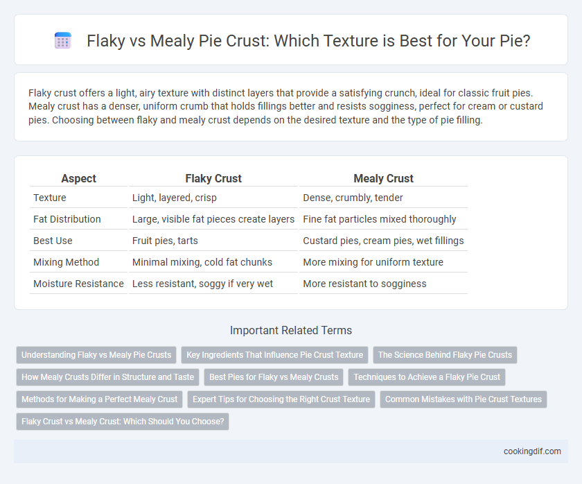 Flaky vs Mealy Pie Crust: Which Texture is Best for Your Pie?
