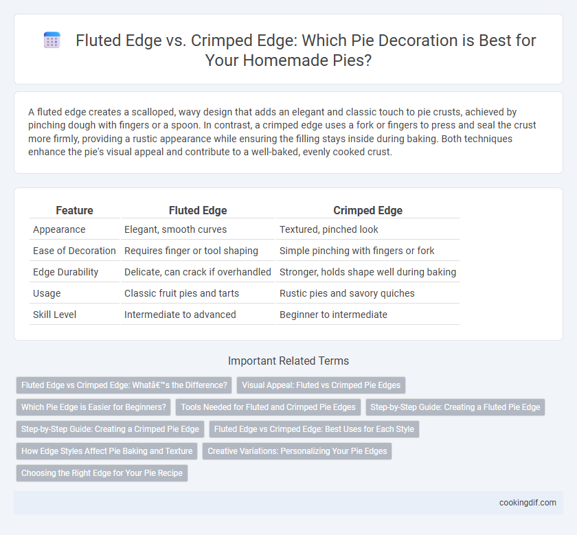 Fluted Edge vs. Crimped Edge: Which Pie Decoration is Best for Your Homemade Pies?