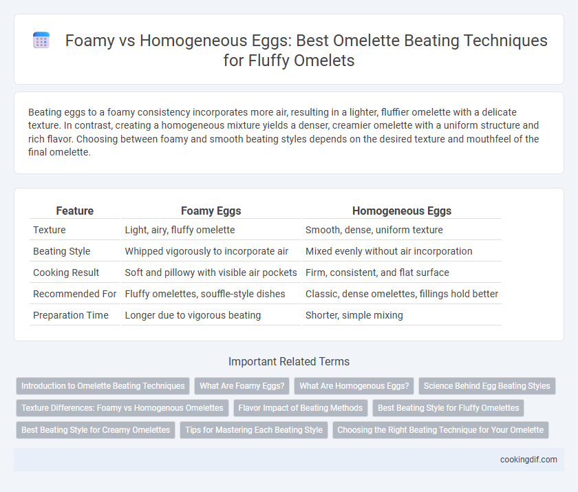 Foamy vs Homogeneous Eggs: Best Omelette Beating Techniques for Fluffy Omelets
