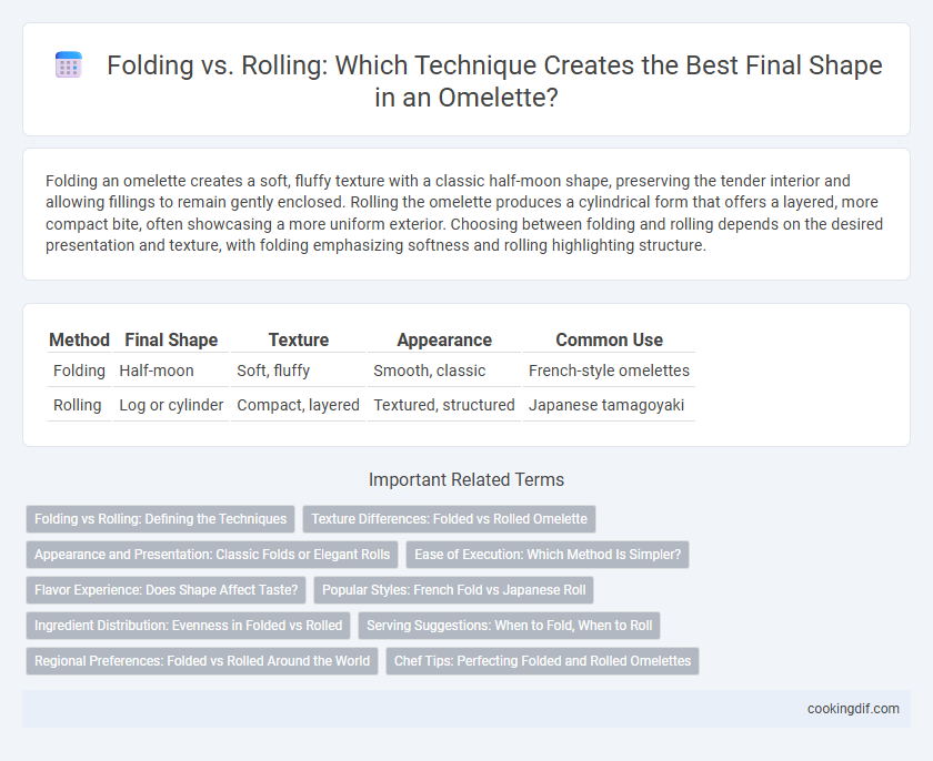 Folding vs. Rolling: Which Technique Creates the Best Final Shape in an Omelette?