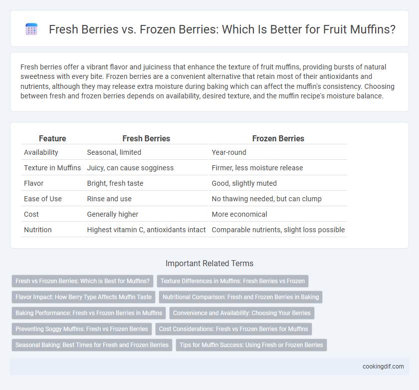 Fresh Berries vs. Frozen Berries: Which Is Better for Fruit Muffins?