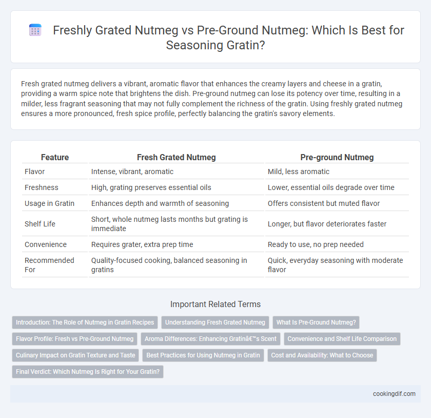 Freshly Grated Nutmeg vs Pre-Ground Nutmeg: Which Is Best for Seasoning Gratin?