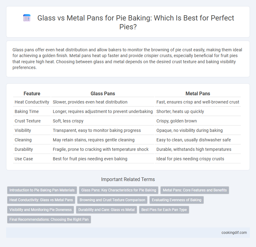 Glass vs Metal Pans for Pie Baking: Which Is Best for Perfect Pies?