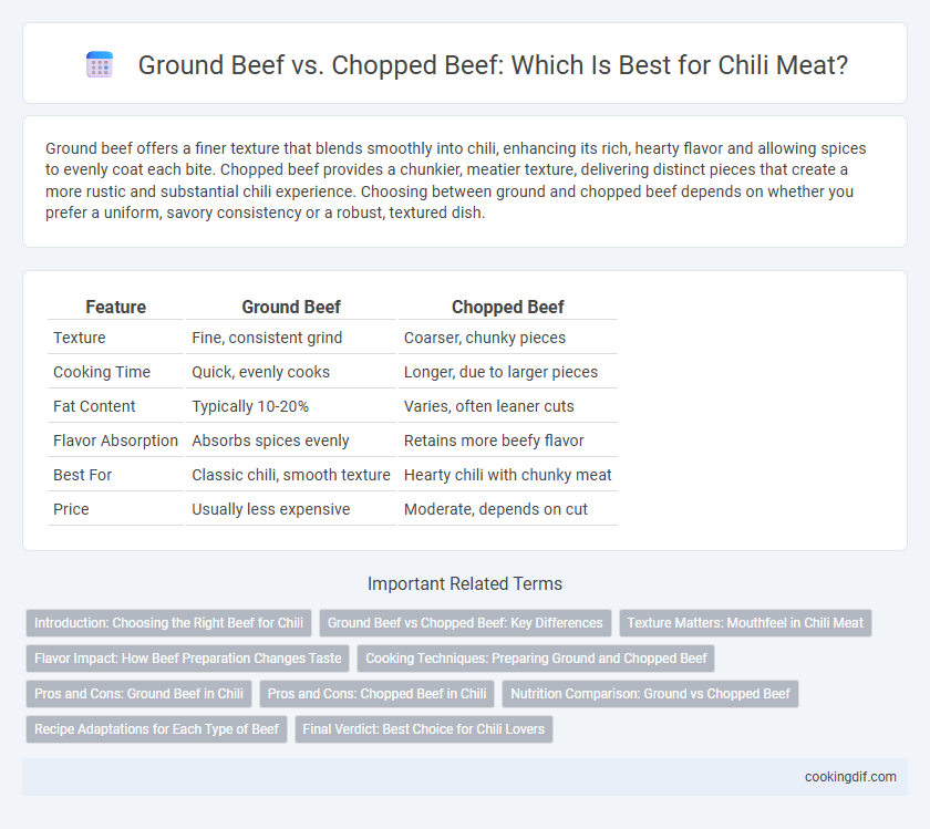 Ground Beef vs. Chopped Beef: Which Is Best for Chili Meat?