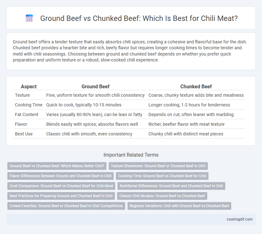 Ground Beef vs Chunked Beef: Which Is Best for Chili Meat?