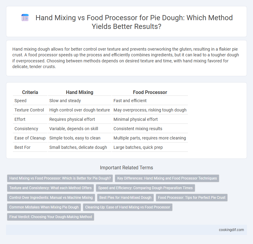 Hand Mixing vs Food Processor for Pie Dough: Which Method Yields Better Results?