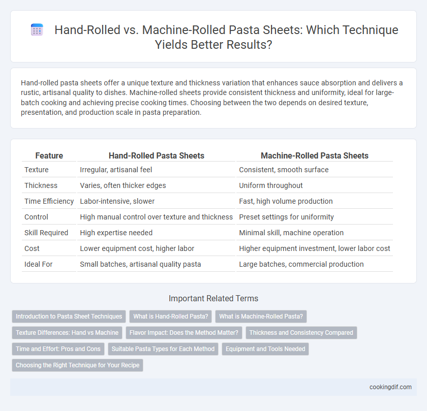 Hand-Rolled vs. Machine-Rolled Pasta Sheets: Which Technique Yields Better Results?