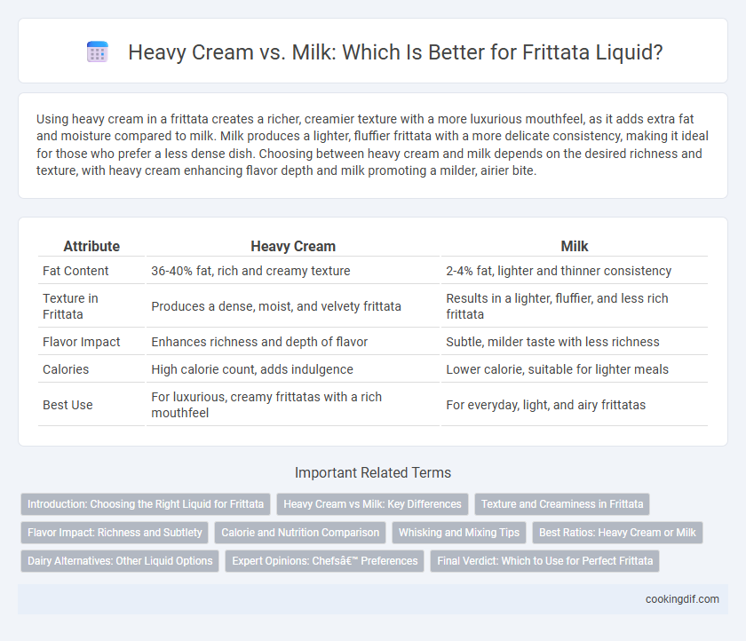 Heavy Cream vs. Milk: Which Is Better for Frittata Liquid?