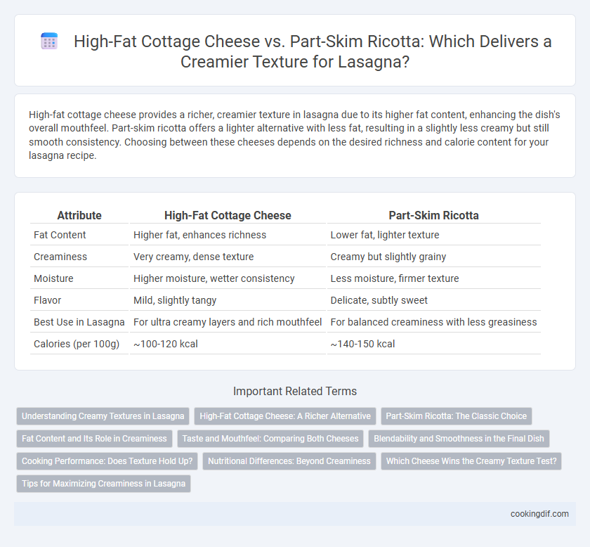 High-Fat Cottage Cheese vs. Part-Skim Ricotta: Which Delivers a Creamier Texture for Lasagna?