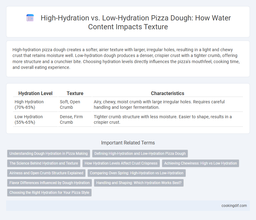 High-Hydration vs. Low-Hydration Pizza Dough: How Water Content Impacts Texture