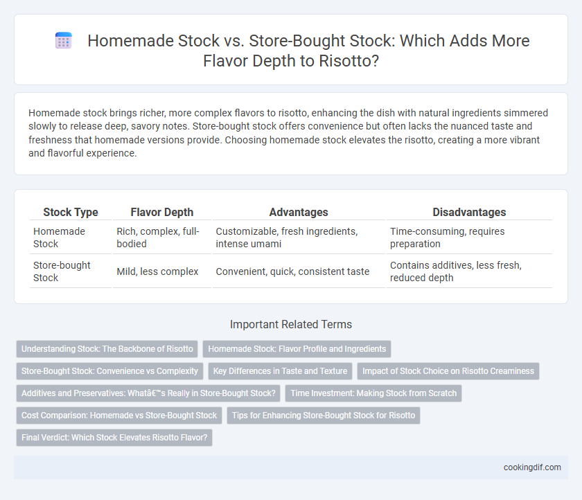 Homemade Stock vs. Store-Bought Stock: Which Adds More Flavor Depth to Risotto?