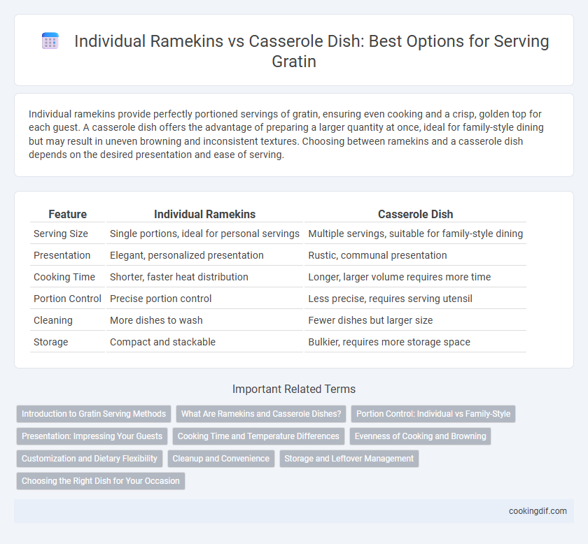 Individual Ramekins vs Casserole Dish: Best Options for Serving Gratin