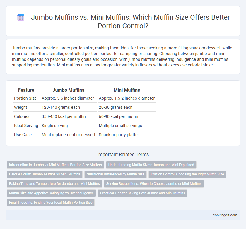 Jumbo Muffins vs. Mini Muffins: Which Muffin Size Offers Better Portion Control?