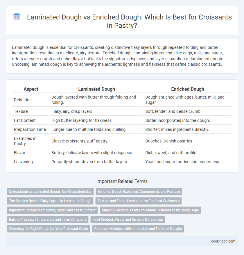 Laminated Dough vs Enriched Dough: Which Is Best for Croissants in Pastry?