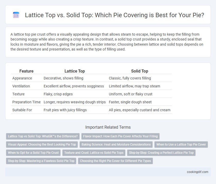 Lattice Top vs. Solid Top: Which Pie Covering is Best for Your Pie?